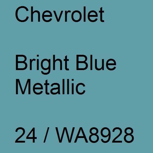 Chevrolet, Bright Blue Metallic, 24 / WA8928.